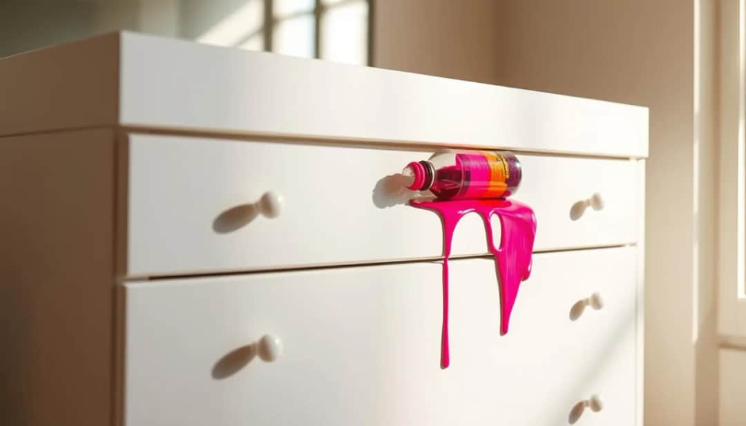 Skuteczne sposoby na usunięcie farby do włosów z białych mebli